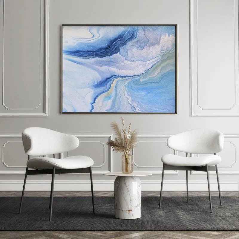 Deep Ocean Wall Painting - Black Frame media 5