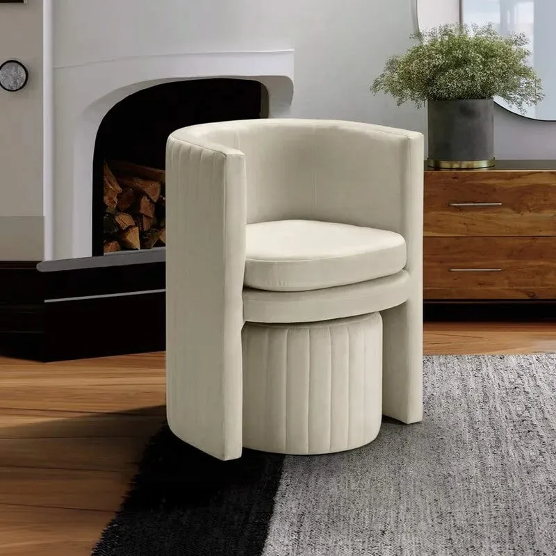 Arvella Neem Wood Accent Chair (Beige) - Two Piece Set media 4