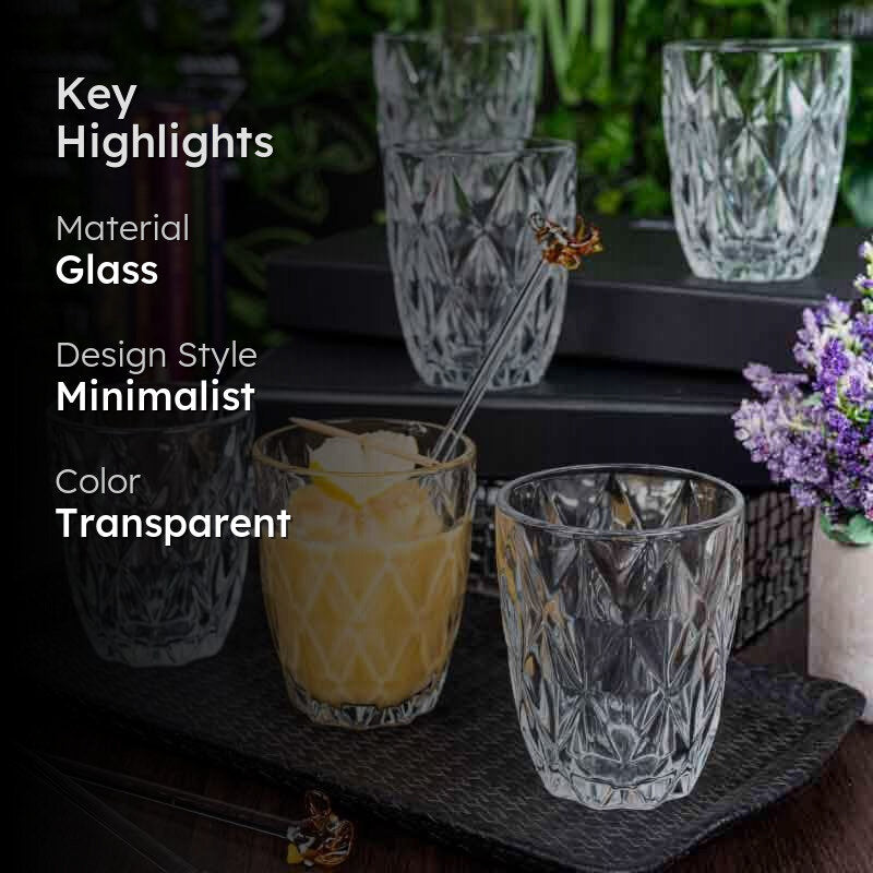 Matio Whiskey Glass (Short) (260 mL Each) - Set of Six media 2