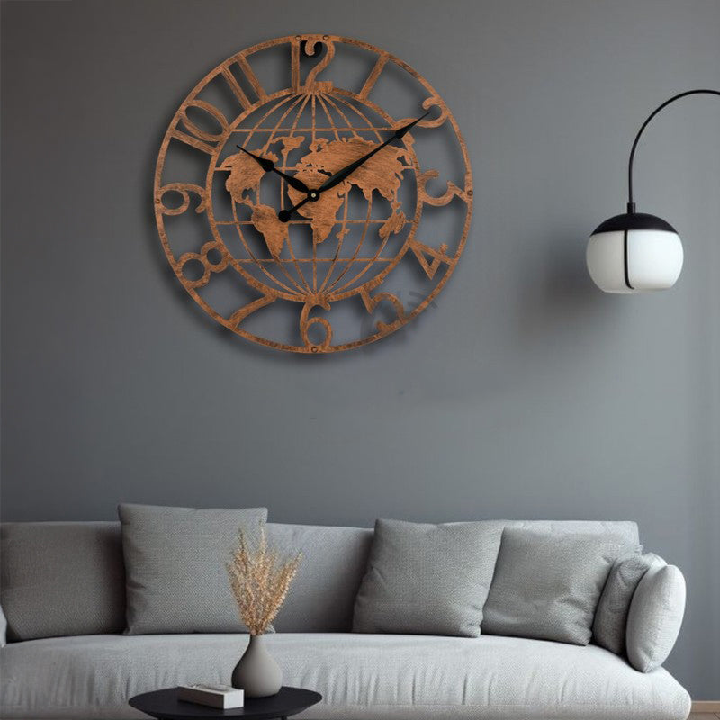 Bezel Silent Wall Clock - Bronze
