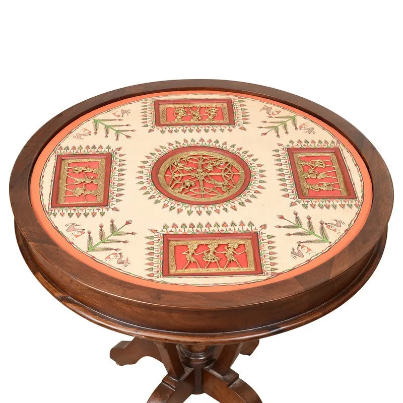Kilm Pillar Teak Wood Side Table media 6