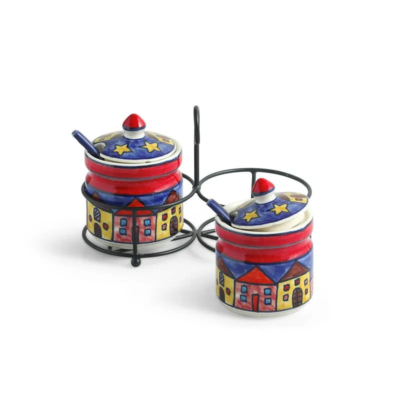 Folkcera Ceramic Jar Set - Five Piece Set media 3