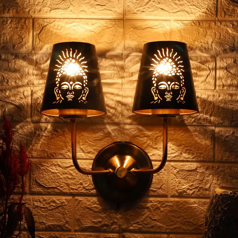 AuraCut Face Duo Metal Wall Lamp media 4