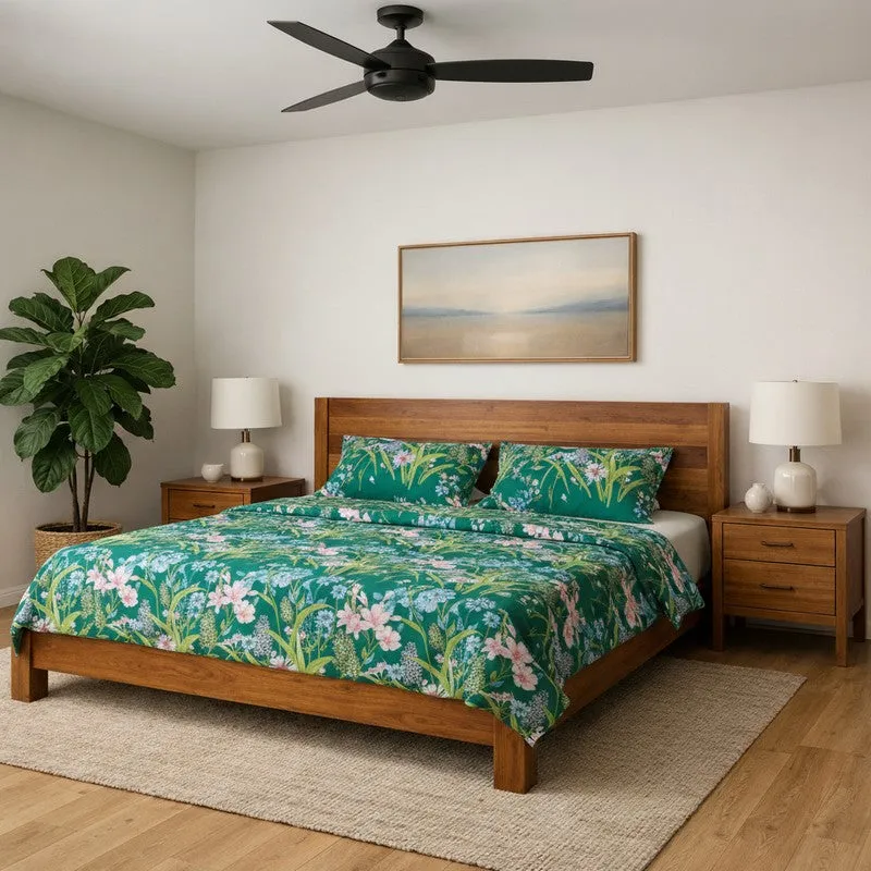 Ailana Floral Microfiber Bedsheet - 125 GSM media 1
