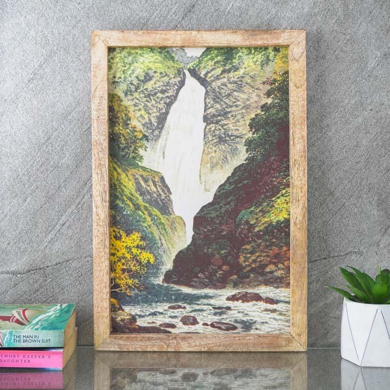 Waterfall Scenery Canvas Painting