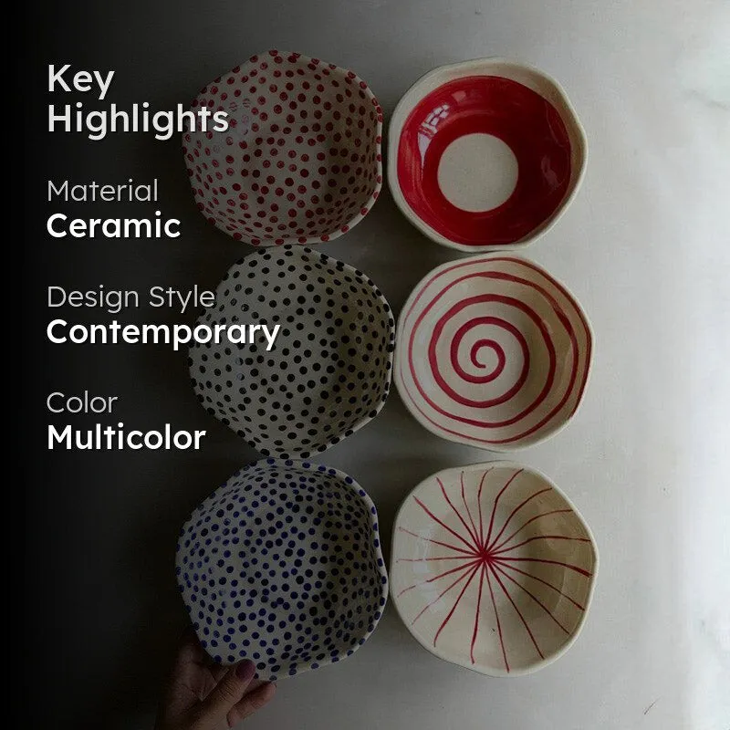 Polka Chrome Serving Bowl (500 ML) - Set of Six media 2