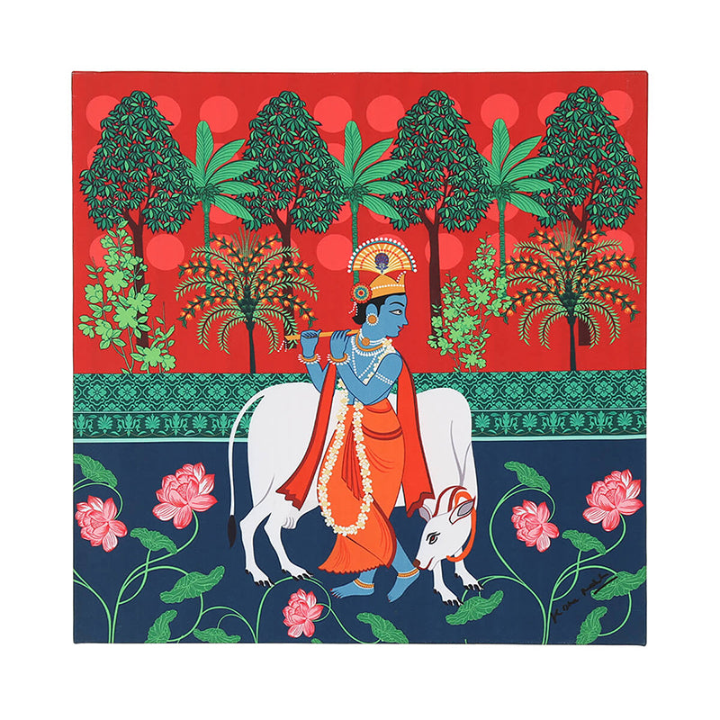 India Circus Kanha's Herd Canvas Wall Art - Set Of Three media 6