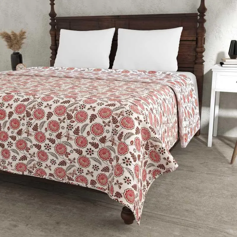 Miksha Floral Printed Brown Cotton Dohar media 4
