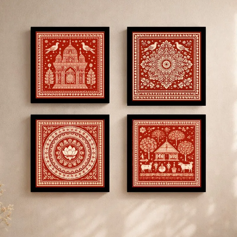 Royal Heritage Paper Wall Art - Set Of Four media 5