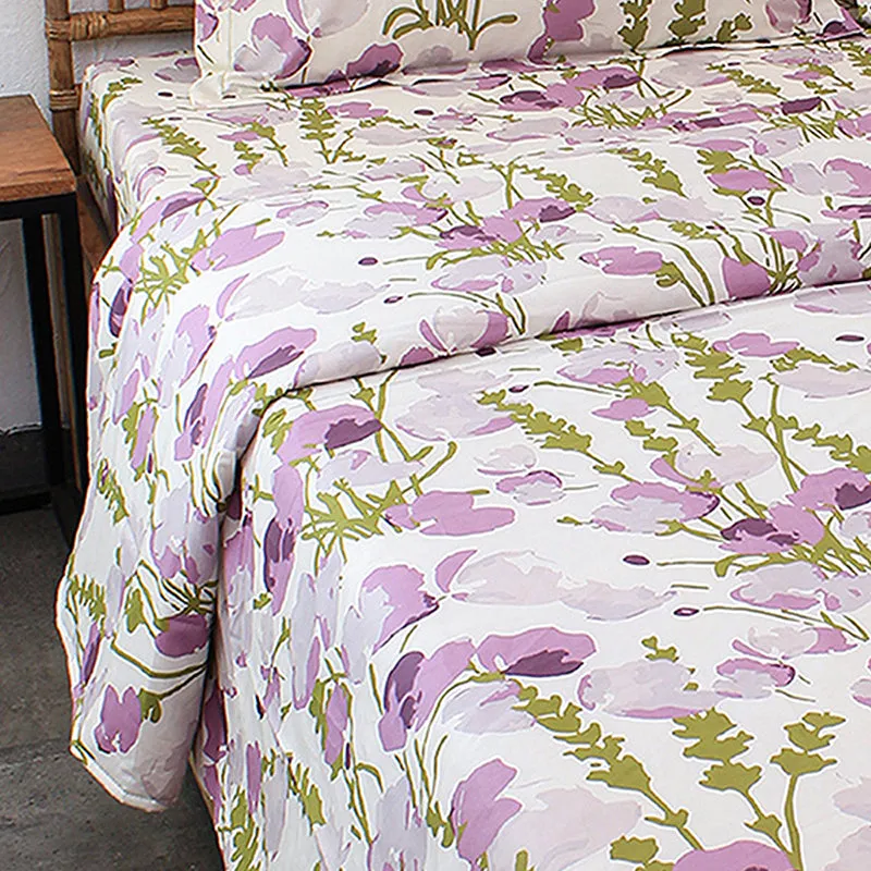Lavender Lillies Cotton Duvet Cover media 4