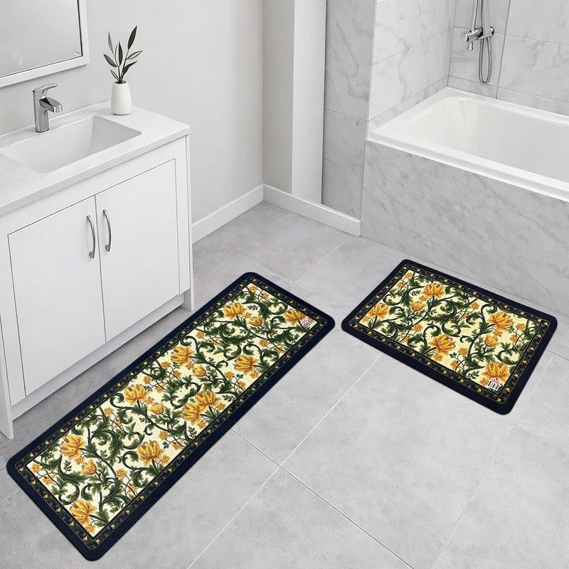 GardenGlide Rubber Kitchen Floor Mats - Set of Two media 4