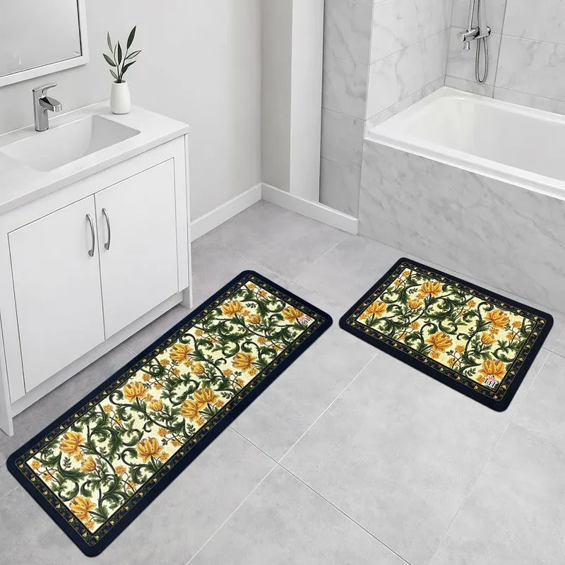 GardenGlide Rubber Kitchen Floor Mats - Set of Two media 4
