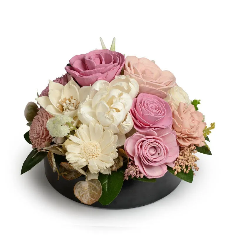 Forever Spring Artificial Solawood Flower Bunch With Pot media 5