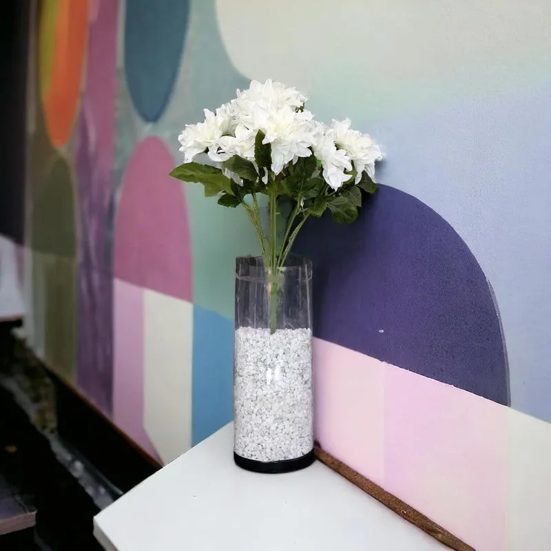 Artificial Flowers Bunch - White media 4