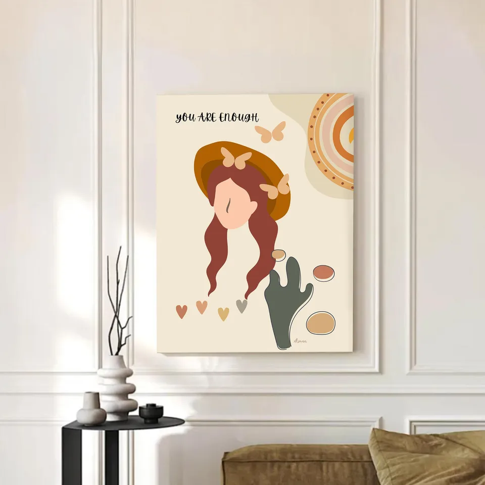 Boho Mirage Cotton Canvas Wall Painting media 3