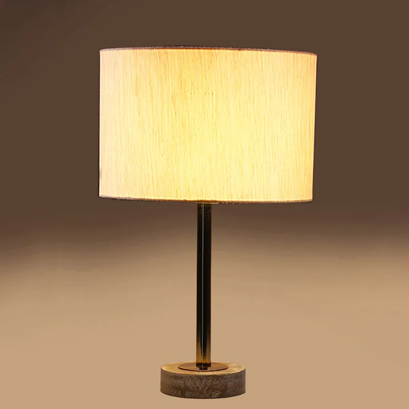 Cotin I Rodin Wooden Table Lamp - Beige,Gold,White media 6