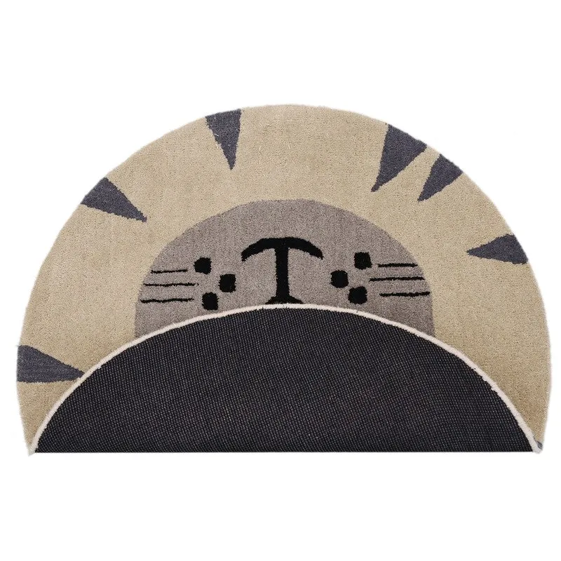 Pride King Wool Carpet - Grey,Beige media 5