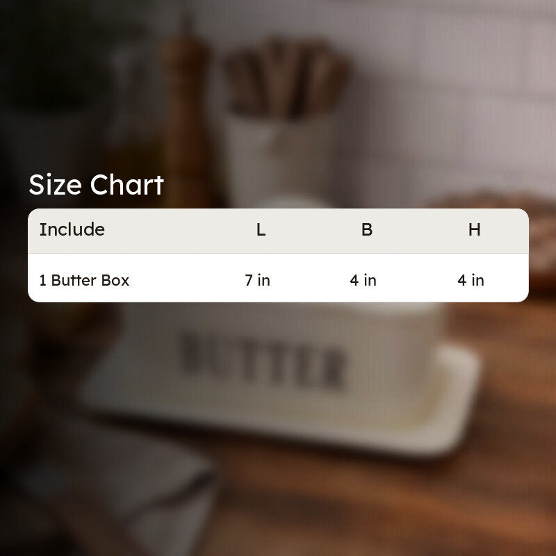 Kitchen Vault Iron Butter Box (White) - 200 mL media 6