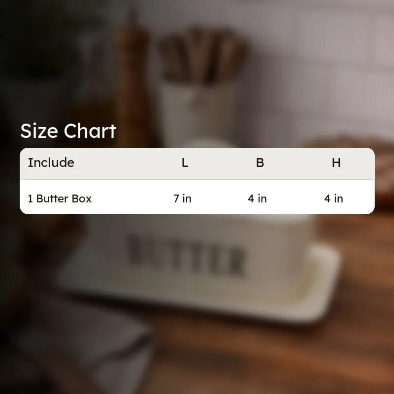 Kitchen Vault Iron Butter Box (White) - 200 mL media 6