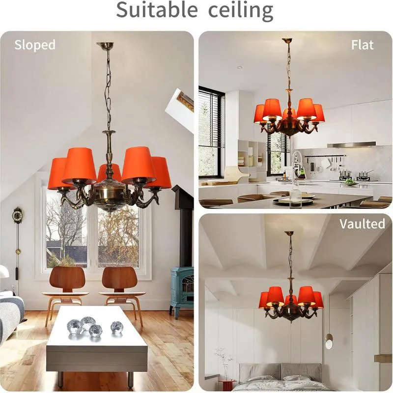 Fienda Conical Golden Antique Ceiling Lamp media 5