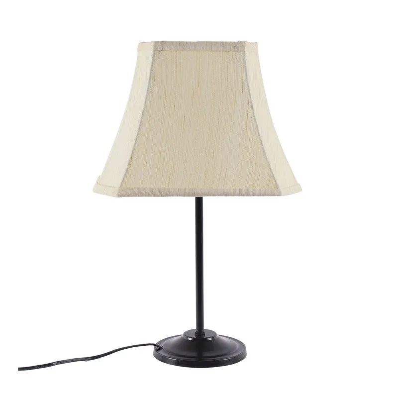 Flarorae Cotton Table Lamp With Iron Base - Beige media 5