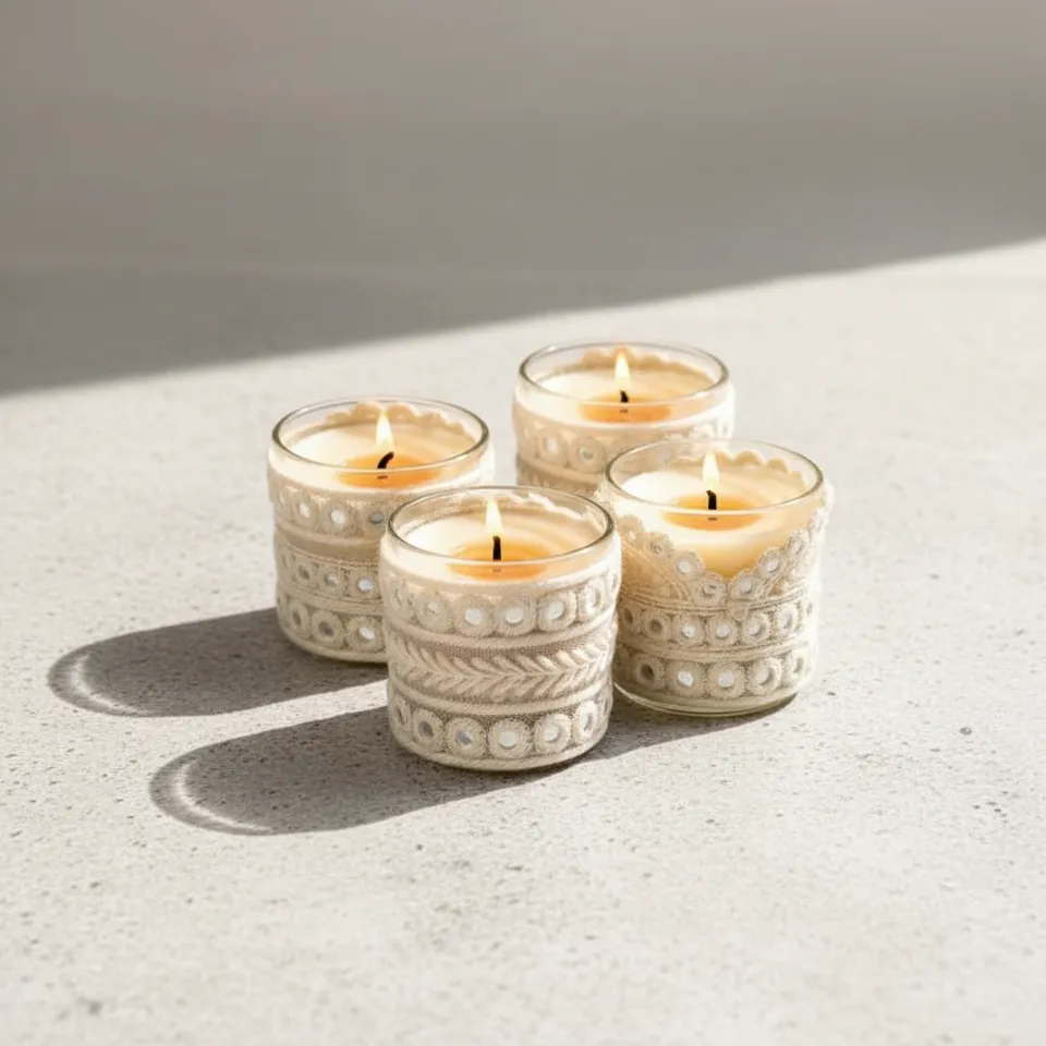 Esme Votive Scented Candle - Set Of Four media 1