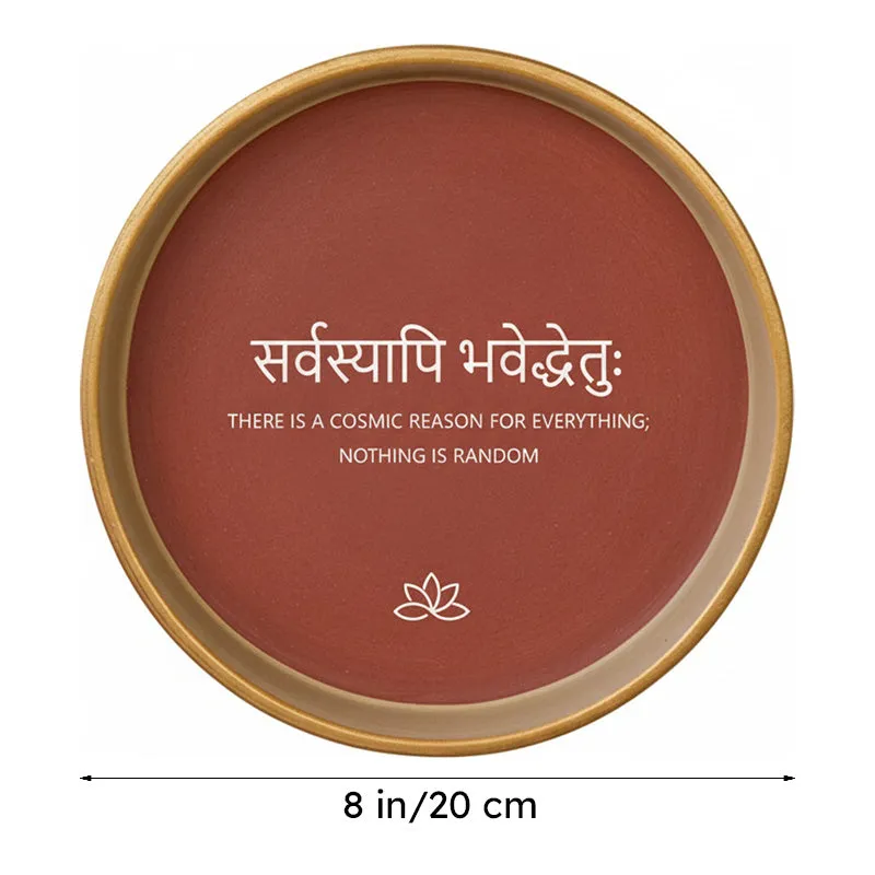 Cosmic Reason Terracotta Wall Plate media 5