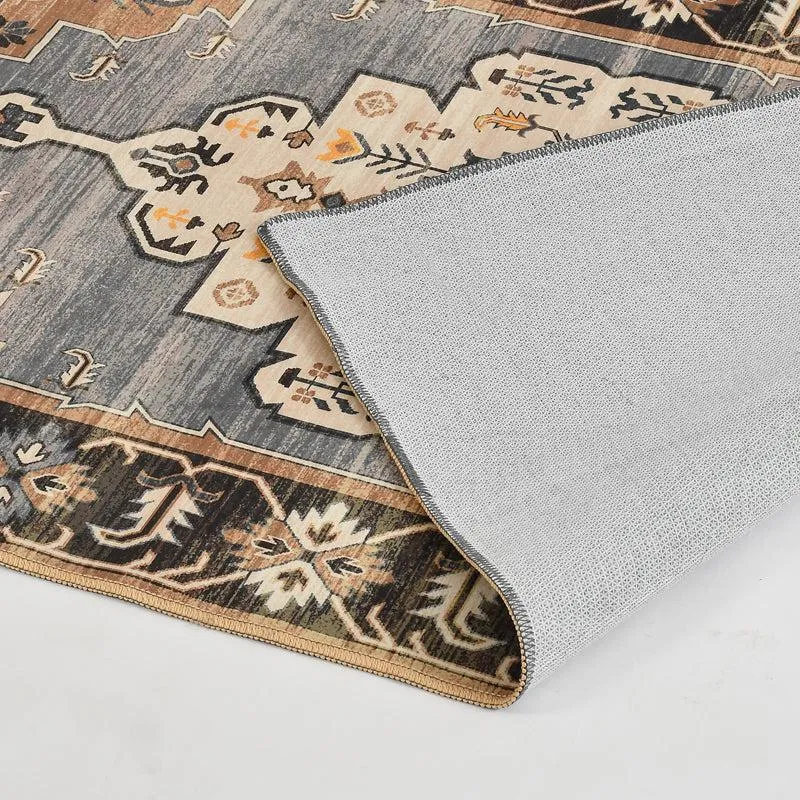Royal Aria Velvet Rectangle Anti-Skid Carpet media 6