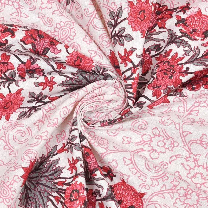 Sinayi Floral Cotton Bedsheet - 180 TC media 4