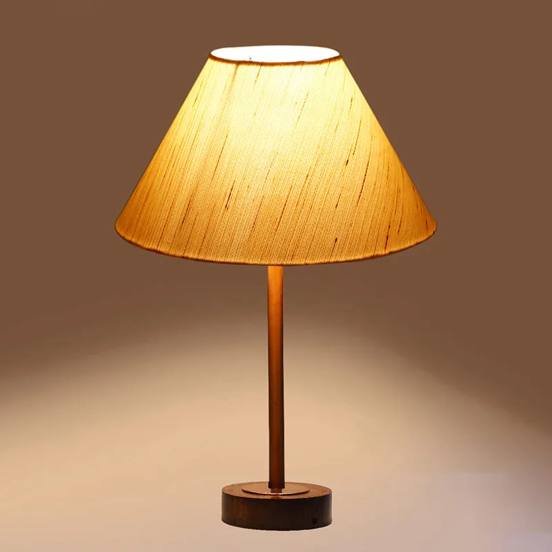 Cotin II Rodin Wooden Table Lamp - OffWhite,Copper,Brown media 6