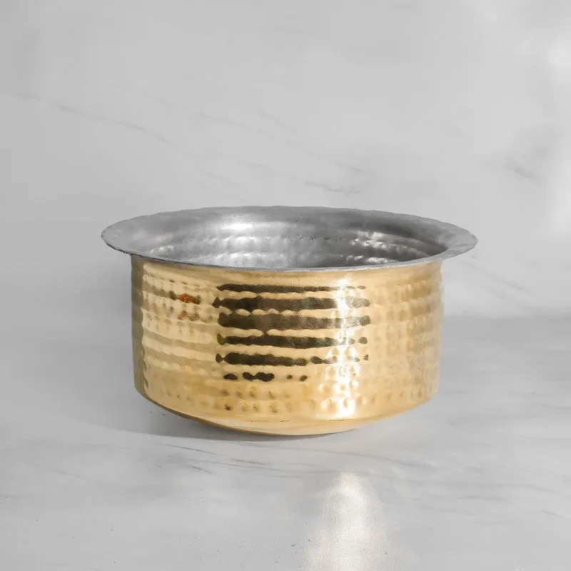 HeritageGlow Durable Brass Pateela - 4600 mL media 3