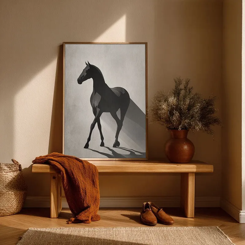 Silent Strength Wall Painting With Brown Frame media 5
