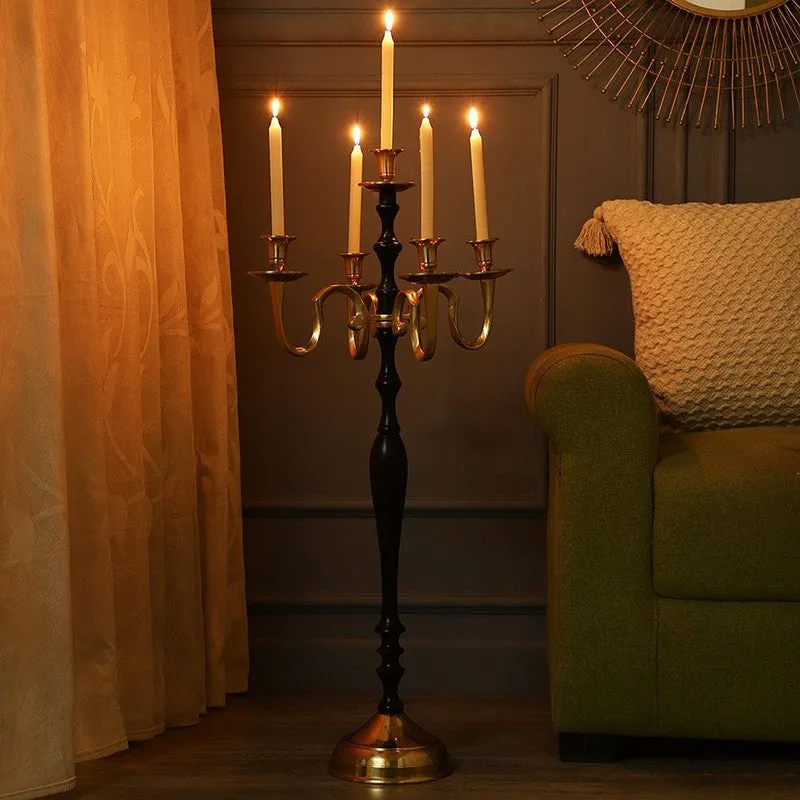 Tree of Life Candle Holder - Black,Gold media 3