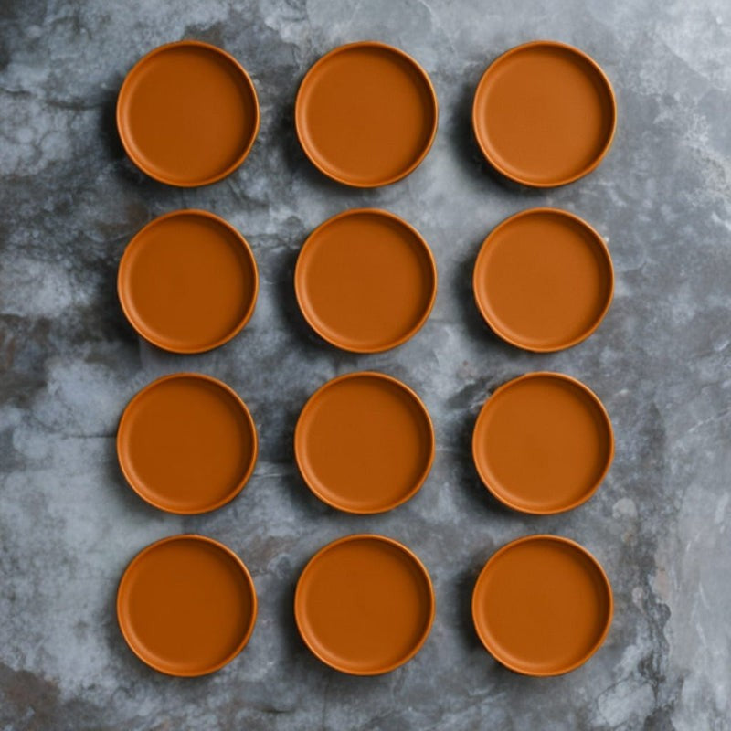 Terrya Handcrafted Terracotta Wall Plate - Set Of Twelve media 7