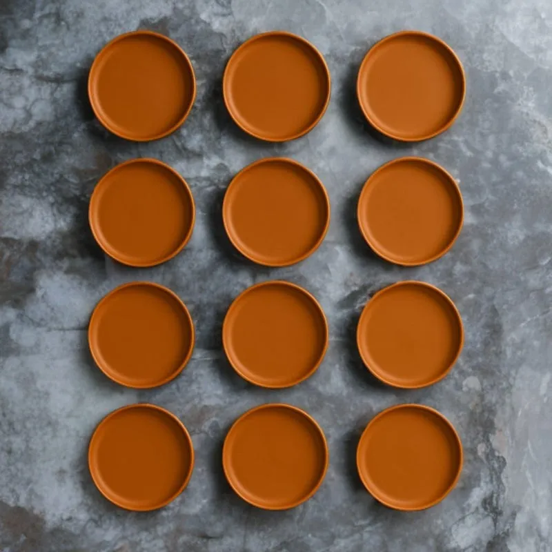 Terrya Handcrafted Terracotta Wall Plate - Set Of Twelve media 7