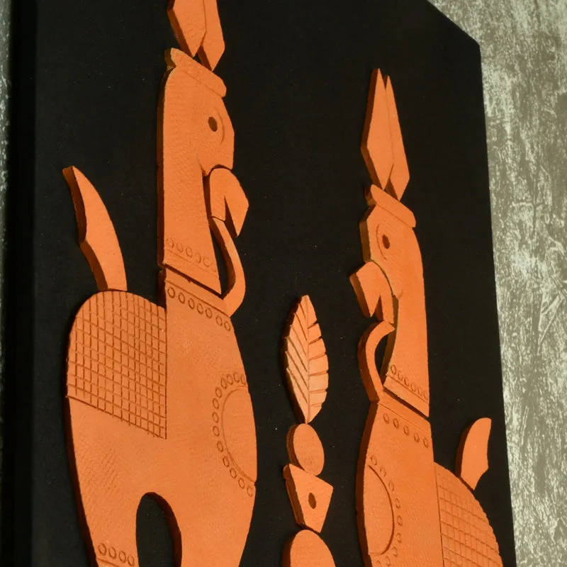 Mrittika Ashva Terracotta Wall Art media 4