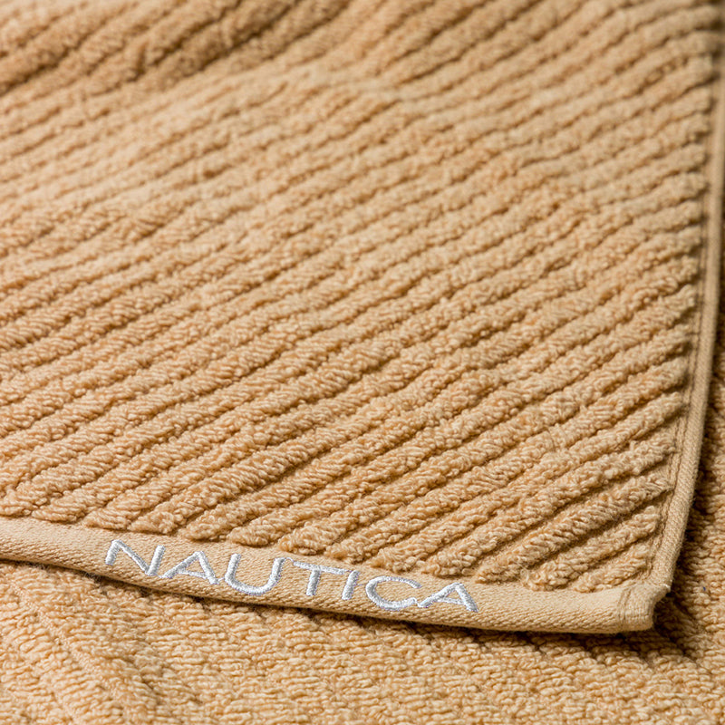 Nautica Riviera Soft Cotton Hand Towel (Dark Grey, Light Tan & Light Blue) - Set Of Six media 6