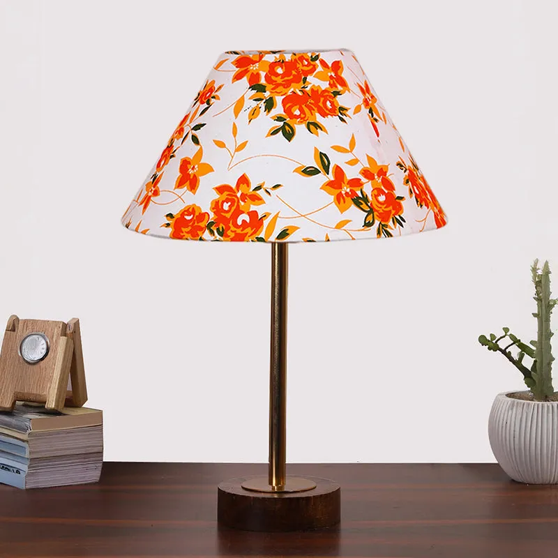 Fleur Conical Rodin Wooden Table Lamp - Multicolor media 3