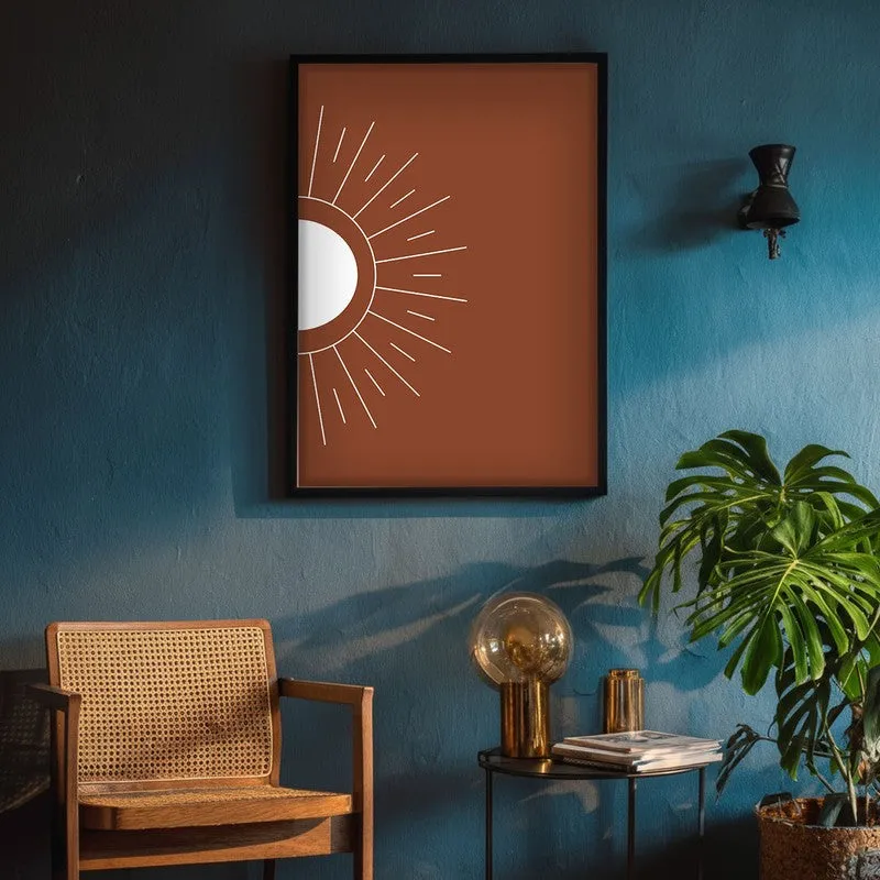 Primal Glow Canvas Wall Painting With Black Frame media 8