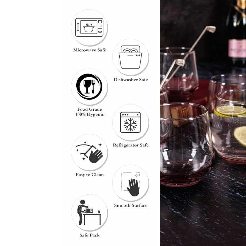 Ravio Glass Tumbler (360 ML) - Set Of Six media 5