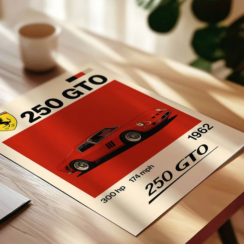 Ferrari 250 GTO Wall Poster media 4