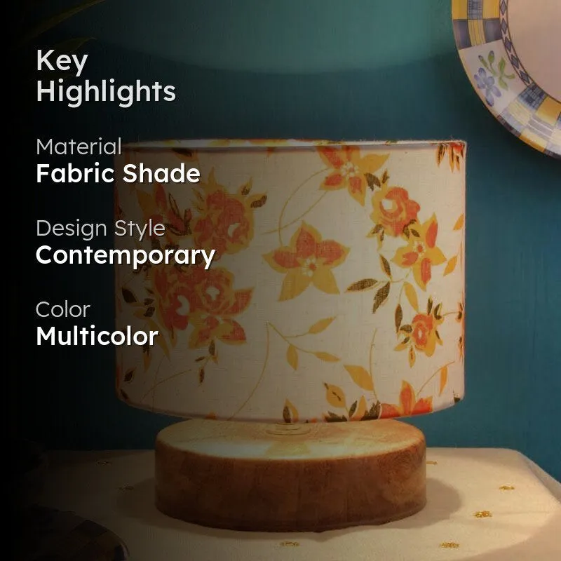 Orange Kisses Fabric Table Lamp - Multicolor media 2
