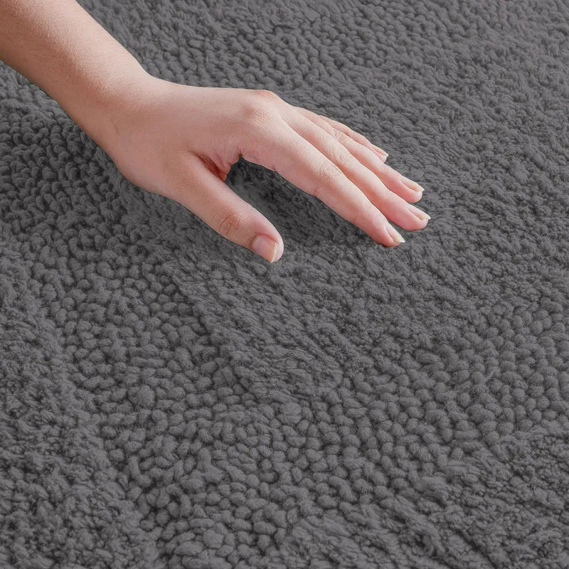 Paris Luxe Reversible Bath Mat - Grey media 4