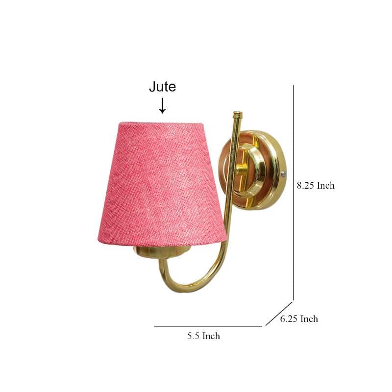 Galora Gale Fabric & Metal Wall Lamp - Pink media 5