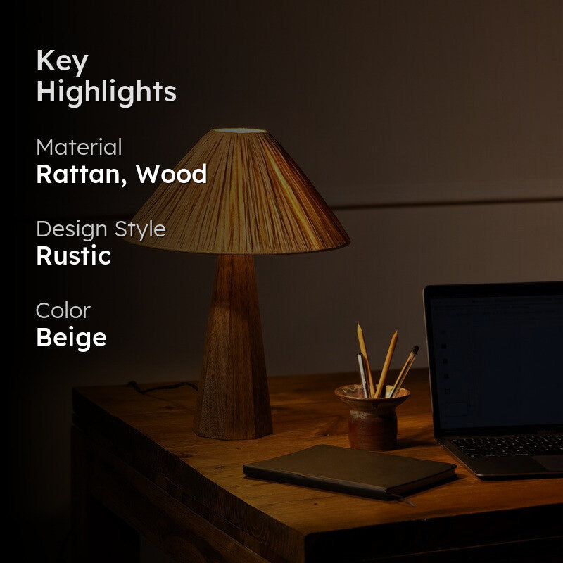 Fig Living Harmony Table Lamp - Beige media 2