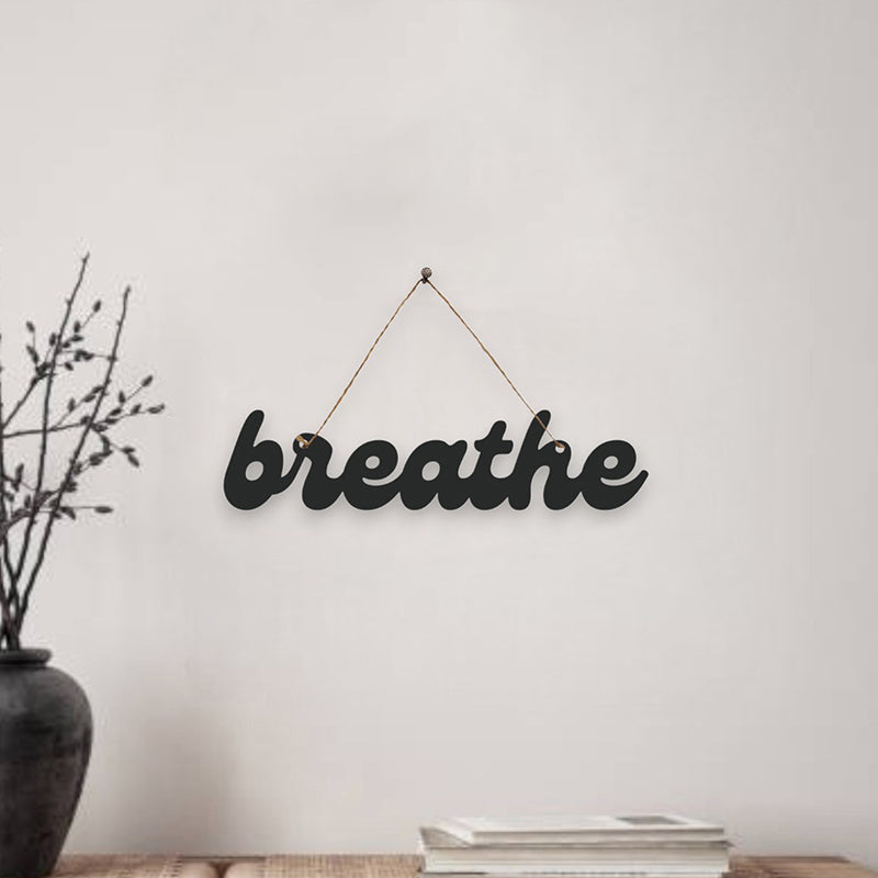 Breathe Mild Steel Wall Accent