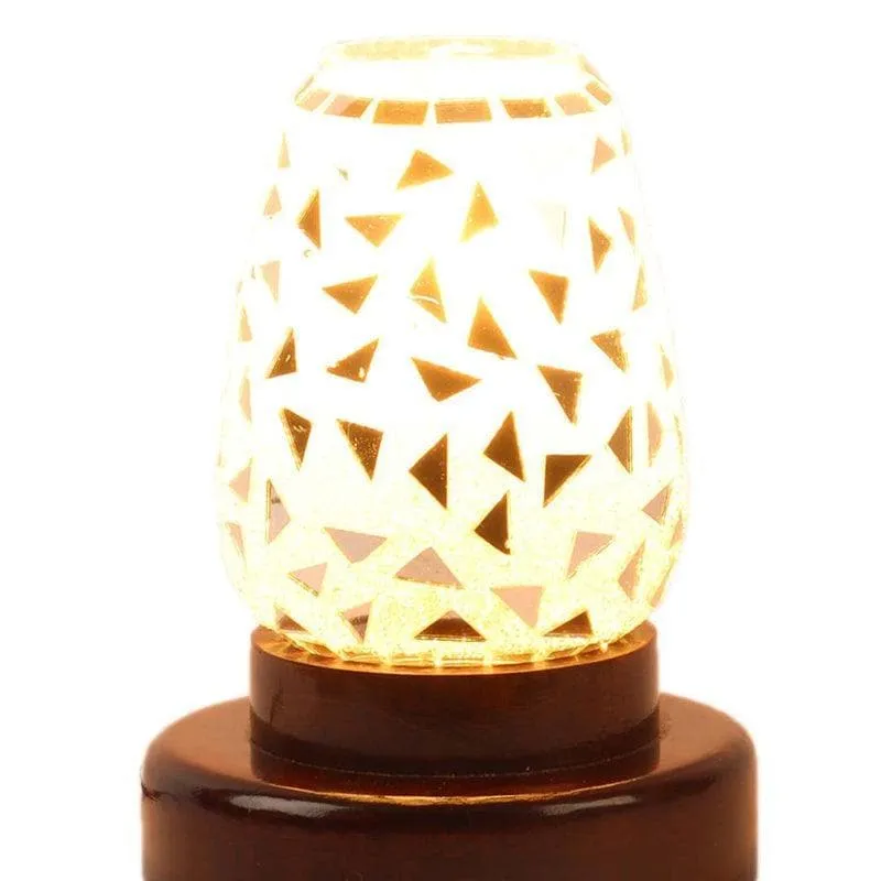 Shooting Star Glass Table Lamp - Silver,Black media 5