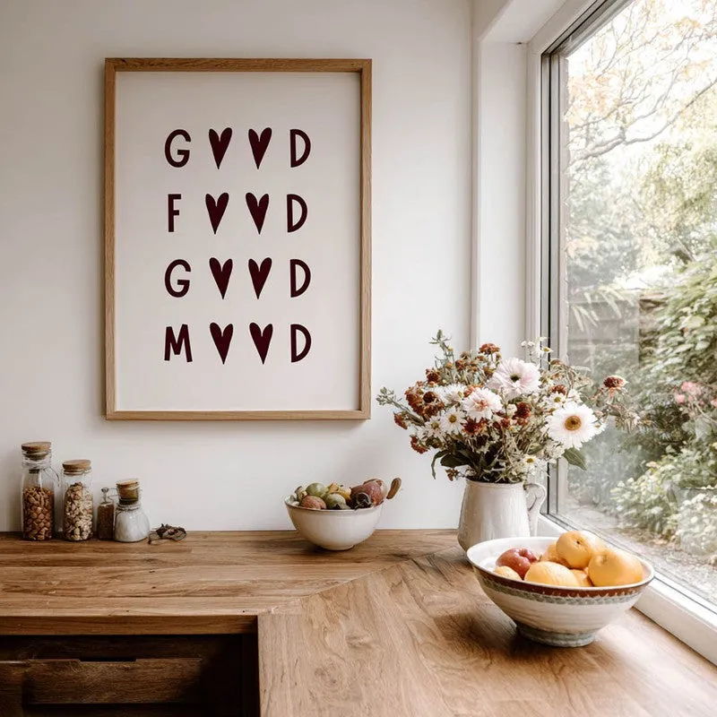 Kitchen Quotes Archival Canvas Wall Art - Brown media 8