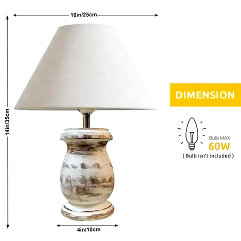 Aliora Wooden Table Lamp - White media 5