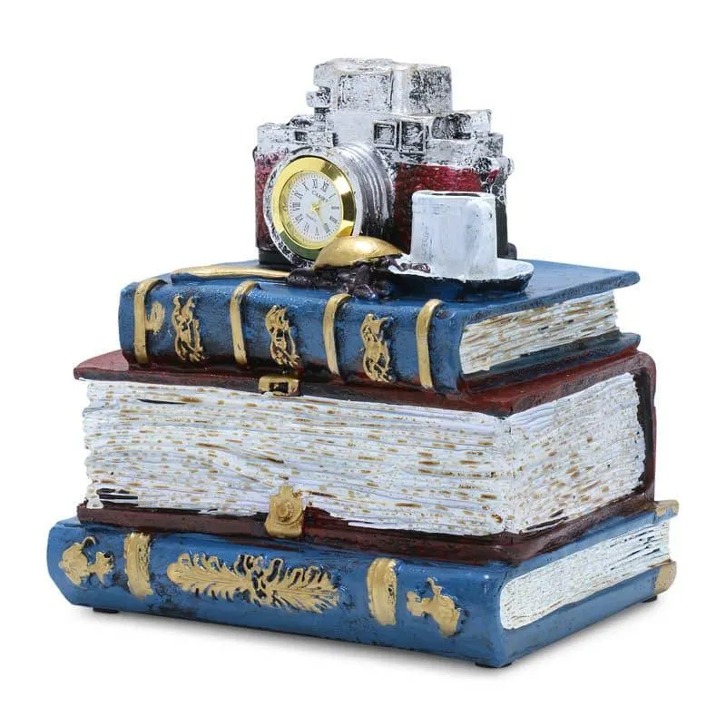 Vintage Camera & Coffee Resin Table Accent media 3